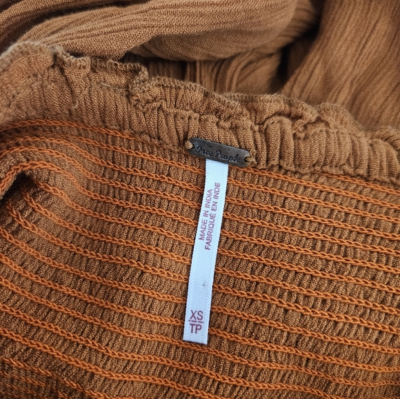 COPY - Free People Strapless Jumpsuit wide leg pants - Picture 6 of 7